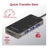 Promate USB-C Notebook Docking Station - Type-C - 8-in-1 with USB-C port - 4K HDMI - TF/SD card - RJ45 port