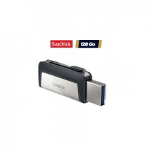 USB key - Sandisk Ultra - 128 GB - 2 outputs - USB A and USB Type-C for Smartphone, tablet, MAC and PC