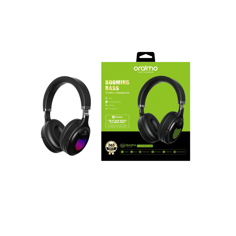 Oraimo Bluetooth Headset - BoomPlay - BoomPop OEB-H89D