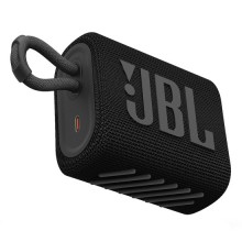 JBL Go 3 waterproof Bluetooth speaker with heavy, intense bass