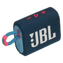 JBL Go 3 waterproof Bluetooth speaker with heavy, intense bass
