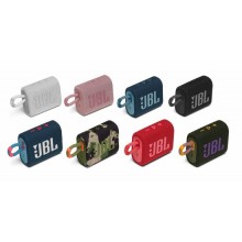 JBL Go 3 waterproof Bluetooth speaker with heavy, intense bass
